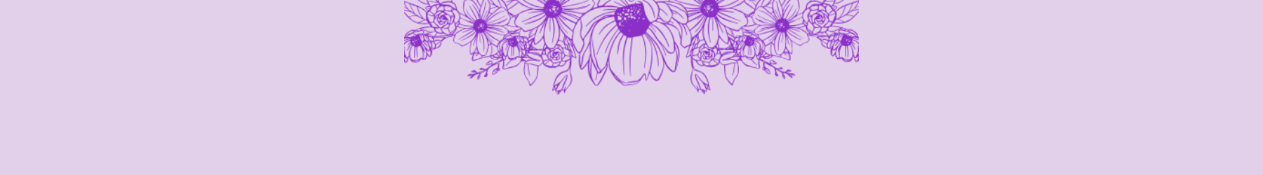 Deco fleur violette